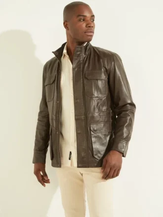 Leder-Feldjacke Leder-Feldjacke