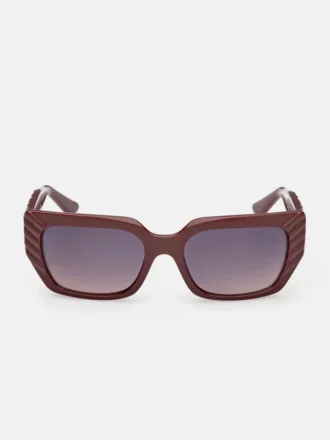 Leigh-Anne Rechteckige Kunststoff-Sonnenbrille