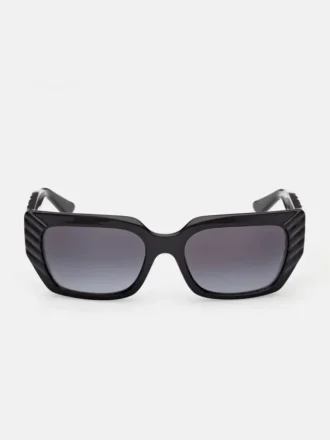 Leigh-Anne Rechteckige Kunststoff-Sonnenbrille