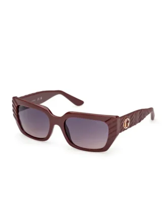 Leigh-Anne Rechteckige Kunststoff-Sonnenbrille