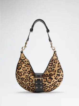 Leopard Crescent Schultertasche