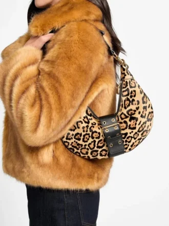Leopard Crescent Schultertasche