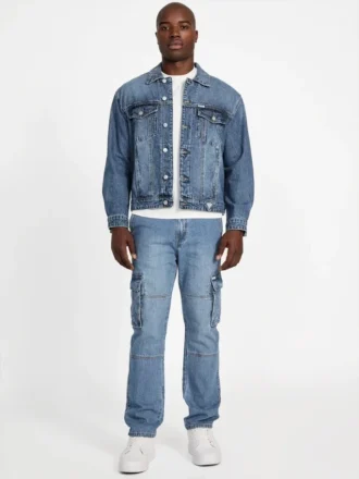 Lässige Denim-Trucker-Jacke