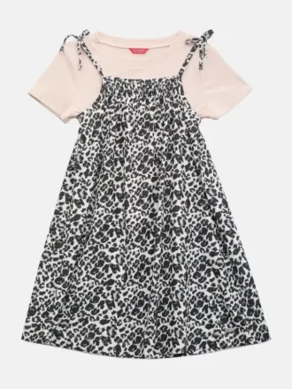 Mehrlagiges Leopardenkleid (7–14)