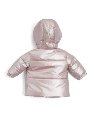 Metallic-Puffer-Strampler (0–24 Monate)
