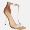 Olivia T-Riemen-Stiletto mit Strass