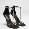 Olivia T-Riemen-Stiletto mit Strass