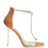 Olivia T-Riemen-Stiletto mit Strass