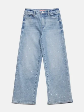 Pamela-Jeans mit Strasssteinen und weitem Bein (7–16)