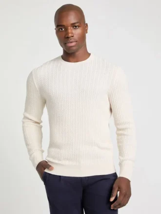 Pullover aus Seidenmischung mit Chevron-Muster
