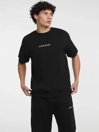 Pullover-T-Shirt mit Rundhalsausschnitt und Logo