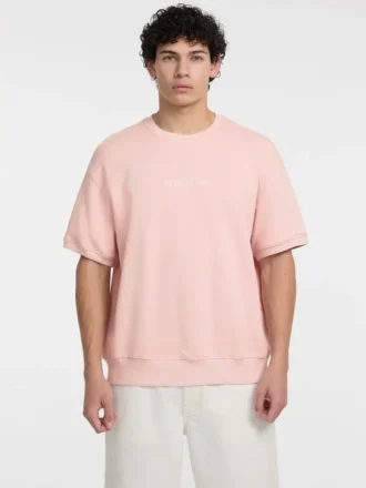 Pullover-T-Shirt mit Rundhalsausschnitt und Logo