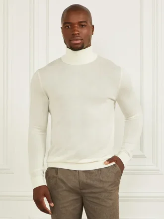 Rollkragen-Pullover aus Merinowolle