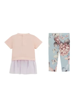 Schmetterlings-T-Shirt und Leggings im Set (0–24 Monate)