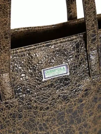 Serapia-Shopper aus geknittertem Leder