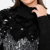 Sibilla-Pailletten-Pullover