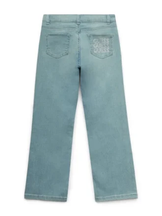 Sparkle-Jeans mit weitem Bein (7–16)