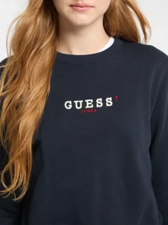 Sweatshirt mit Rundhalsausschnitt und Stickerei