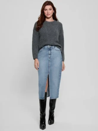 Sylvie Pullover aus Alpaka-Mischung mit Pointelle-Muster