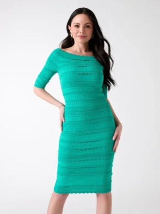 Syria Pointelle-Pullover-Kleid