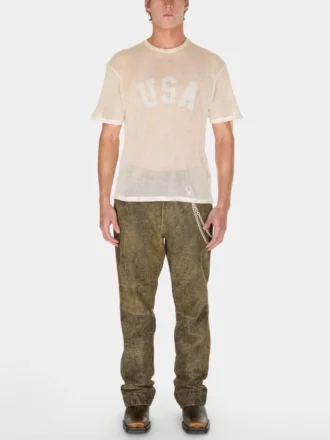 T-Shirt aus offenem Netzstoff T-Shirt aus offenem Netzstoff