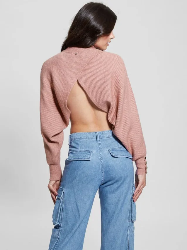 Toki-Pullover mit offenem Rücken Toki-Pullover mit offenem Rücken