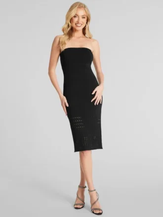 Trägerloses Midi-Kleid Elisa