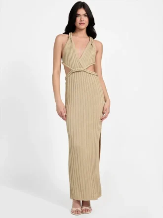 Vanya Maxikleid mit Rippmuster