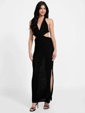 Vanya Maxikleid mit Rippmuster