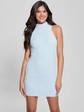 Vero Fuzzy-Pullover-Kleid