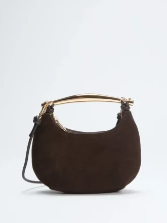 Victoria Mini-Hobo-Tasche aus Leder
