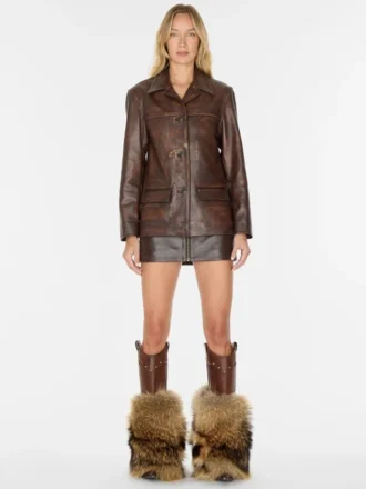 Vintage-Lederjacke