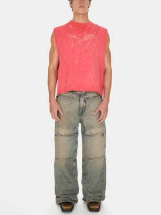 Washed Denim Utility-Hose Washed Denim Utility-Hose