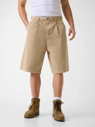 Weite Plissee-Shorts