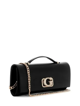 Zalina Satin-Clutch mit Tragegriff