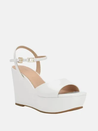 Zione Keilabsatzschuhe aus Lackleder